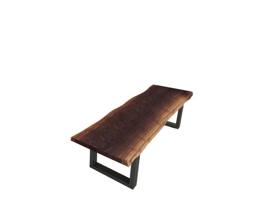 Solid Wooden, Dining Bench - Brown / Black