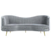 Sophia - Upholstered Camel Back Sofa - Simple Home Plus