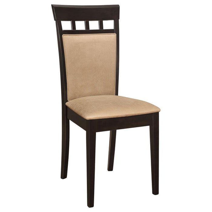 Gabriel - Upholstered Side Chairs (Set of 2) - Cappuccino And Tan - Simple Home Plus