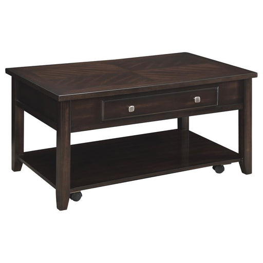 Bradford - Rectangular Lift Top Coffee Table - Walnut - Simple Home Plus