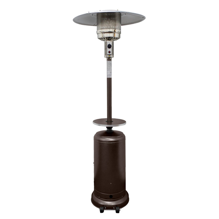 48000 Btu Steel Propane, Cylindrical Pole Standing Patio Heater - Bronze