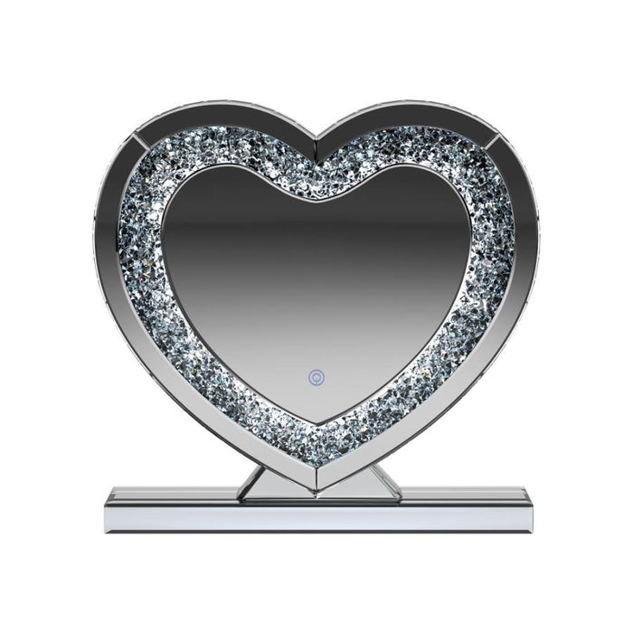 Euston - Heart Shape Table - Mirror Silver - Simple Home Plus