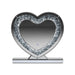 Euston - Heart Shape Table - Mirror Silver - Simple Home Plus