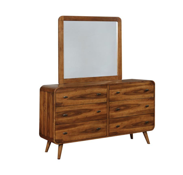 Robyn - Rectangular Dresser Mirror - Dark Walnut - Simple Home Plus