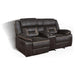 Greer - Glider Loveseat W/ Console - Simple Home Plus