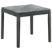 Mozzi - Square End Table Faux Marble - Gray And Black - Simple Home Plus