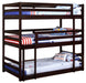 Sandler - Twin Triple Bunk Bed - Cappuccino - Simple Home Plus