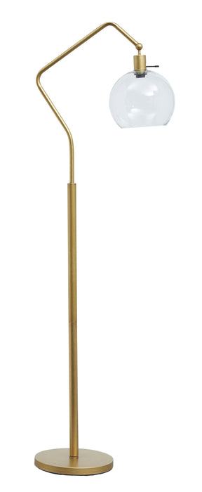 Marilee - Antique Brass Finish - Metal Floor Lamp - Simple Home Plus