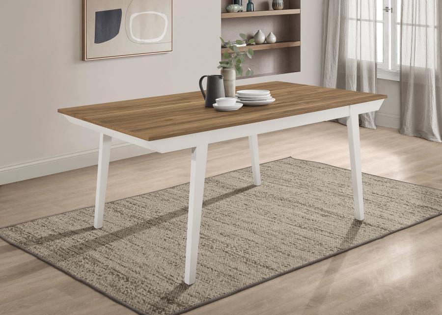 Nogales - Dining Table - Natural Acacia / White - Simple Home Plus