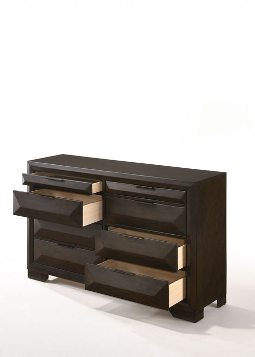 Solid Wood Standard Dresser / Chest - Espresso