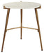 Chadton - White / Gold Finish - Accent Table - Simple Home Plus