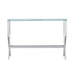 Saide - Rectangular Sofa Table With Mirrored Shelf - Chrome - Simple Home Plus