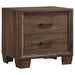 Brandon - 2-Drawer Nightstand - Medium Warm Brown - Simple Home Plus