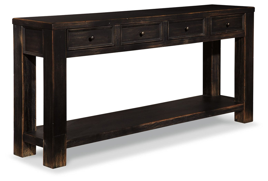 Gavelston - Black - Sofa Table - Simple Home Plus