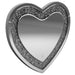 Aiko - Heart Shape Wall Mirror - Silver - Simple Home Plus