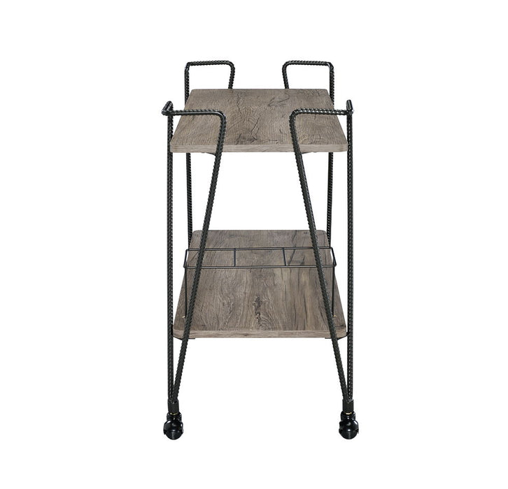 Metal Serving Cart - Black