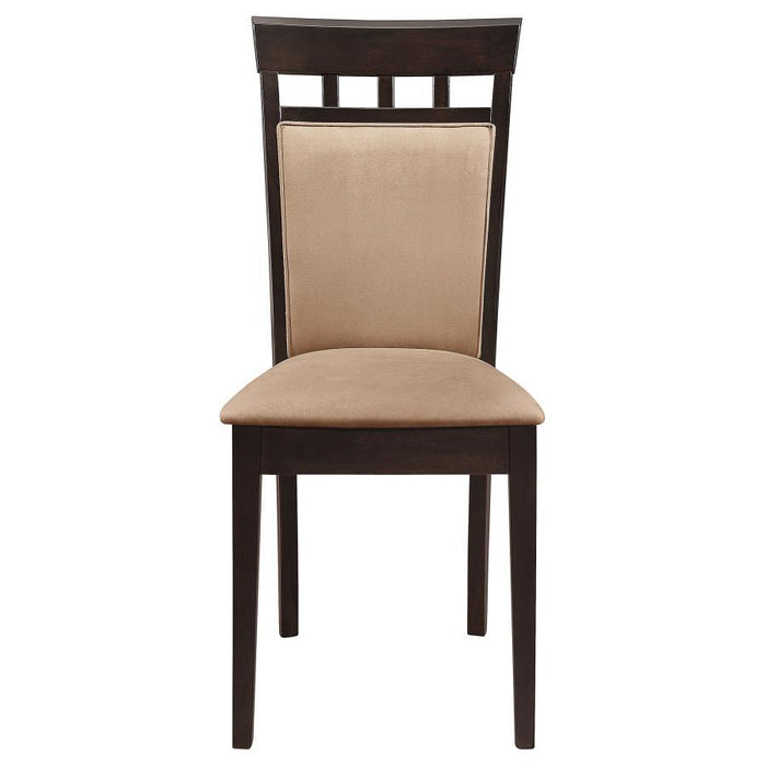 Gabriel - Upholstered Side Chairs (Set of 2) - Cappuccino And Tan - Simple Home Plus