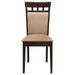 Gabriel - Upholstered Side Chairs (Set of 2) - Cappuccino And Tan - Simple Home Plus