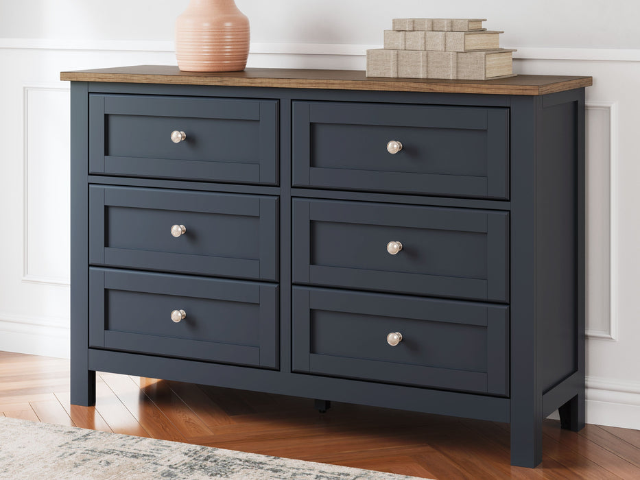 Landocken - Brown / Blue - Dresser