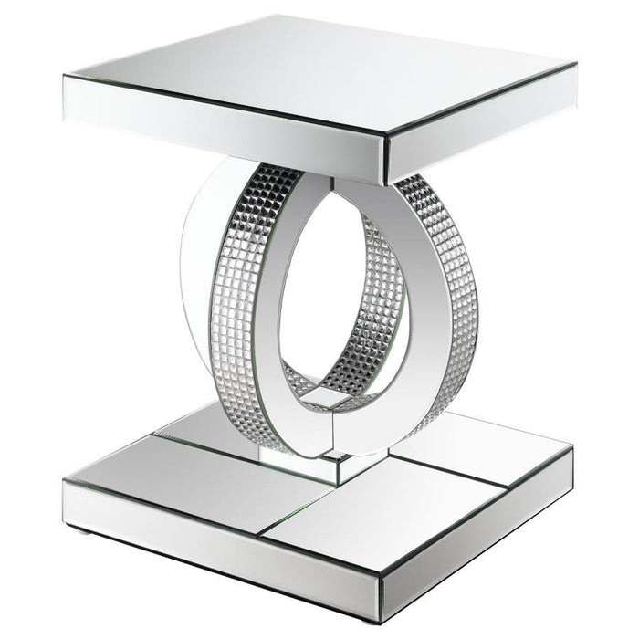 Breena - Square End Table - Mirror - Simple Home Plus