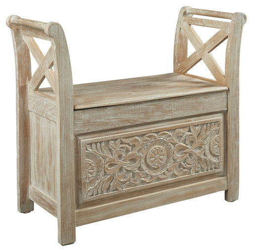 Fossil - Whitewash - Accent Bench - Simple Home Plus