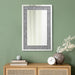 Valerie - Crystal Inlay Rectangle Wall Mirror - Silver - Simple Home Plus