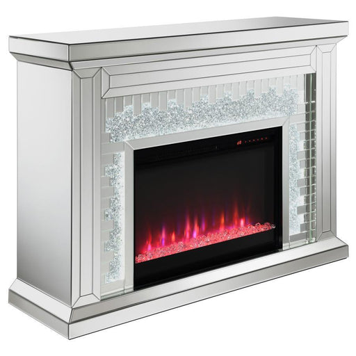 Gilmore - Rectangular Freestanding Fireplace - Mirror - Simple Home Plus