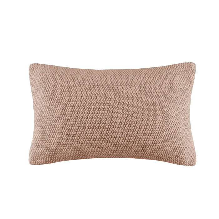 Bree Knit - Oblong Pillow Cover - Brown