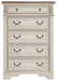 Realyn - White / Brown / Beige - Five Drawer Chest - Simple Home Plus