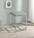 Umbridge - Upholstered Square Padded Cushion Vanity Stool - Gray - Simple Home Plus