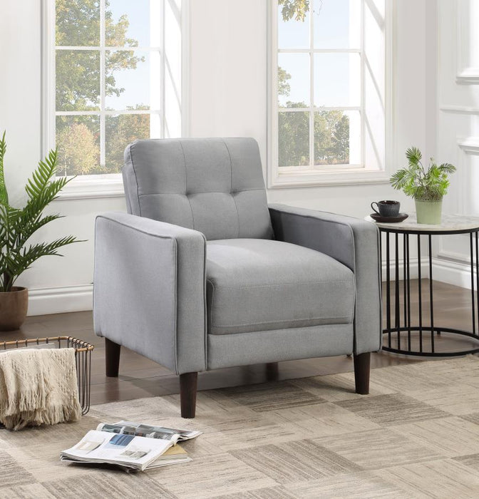 Bowen - Upholstered Track Arms Tufted Chair - Simple Home Plus