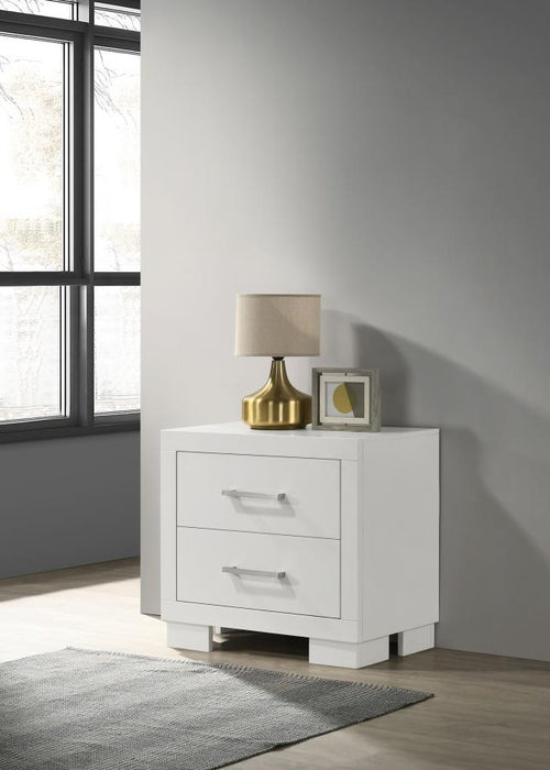 Jessica - 2-Drawer Nightstand - Simple Home Plus