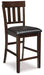 Haddigan - Dark Brown - Upholstered Barstool (Set of 2) - Simple Home Plus