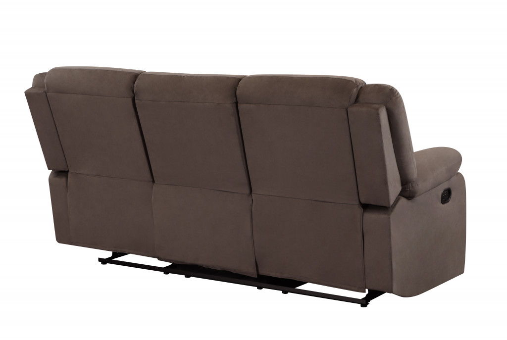 Contemporary Fabric Sofa - Brown