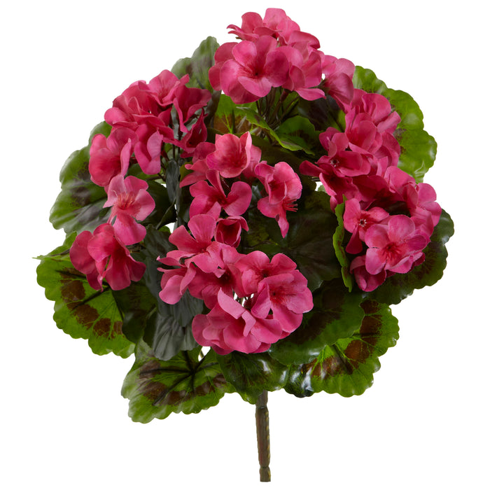 13" Geranium Bush UV Resistant (Indoor/Outdoor) (Set of 4)