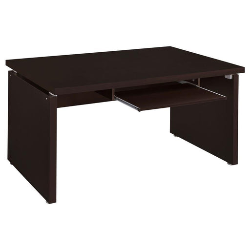 Skylar - 2 Piece Home Office Set L-Shape Desk With File Cabinet - Cappuccino - Simple Home Plus
