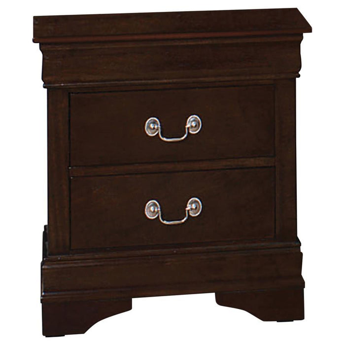 Louis Philippe - Two-drawer Nightstand - Simple Home Plus