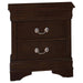 Louis Philippe - Two-drawer Nightstand - Simple Home Plus