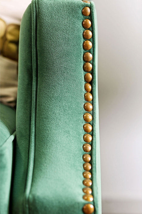 Verdante - Sofa - Emerald Green / Gold