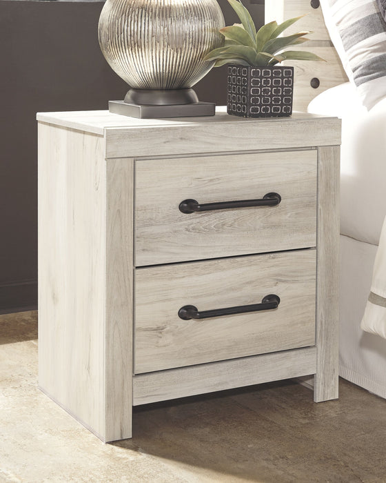 Cambeck - Whitewash - Two Drawer Night Stand - Simple Home Plus