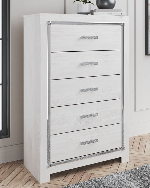 Altyra - White - Five Drawer Chest - Simple Home Plus