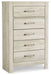 Bellaby - Whitewash - Five Drawer Chest - Simple Home Plus