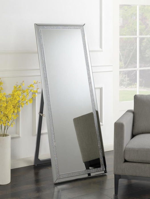 Giddish - Cheval Floor Mirror - Silver - Simple Home Plus