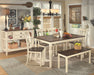 Whitesburg - Brown / Cottage White - Dining Room Server - Simple Home Plus