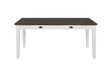 Kingman - 4-Drawer Dining Table - Espresso And White - Simple Home Plus