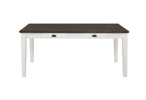 Kingman - 4-Drawer Dining Table - Espresso And White - Simple Home Plus