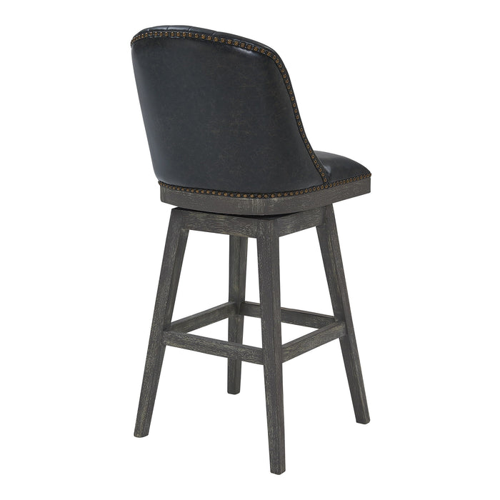 Swivel Counter Height Bar Chair - Onyx And Gray