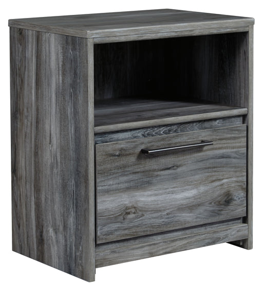 Baystorm - Gray - One Drawer Night Stand - Simple Home Plus