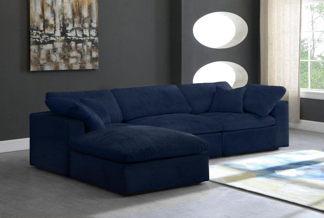 Cozy - Modular Sectional 4 Piece Cloud - Navy