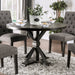 Alfred - Round Table - Antique Black / Ivory - Simple Home Plus